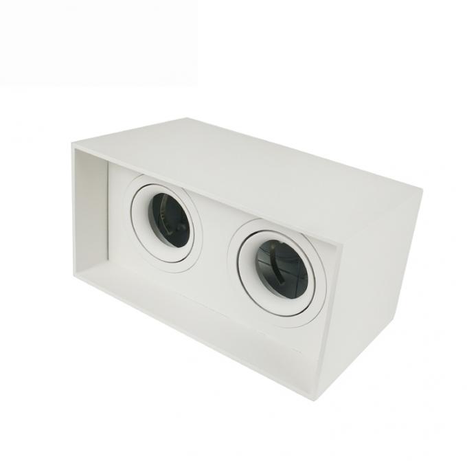 Dimmable zet de Vierkante LEIDENE Oppervlakte Downlight Plafond Opgezette Beschikbare MR16 Gu10 op