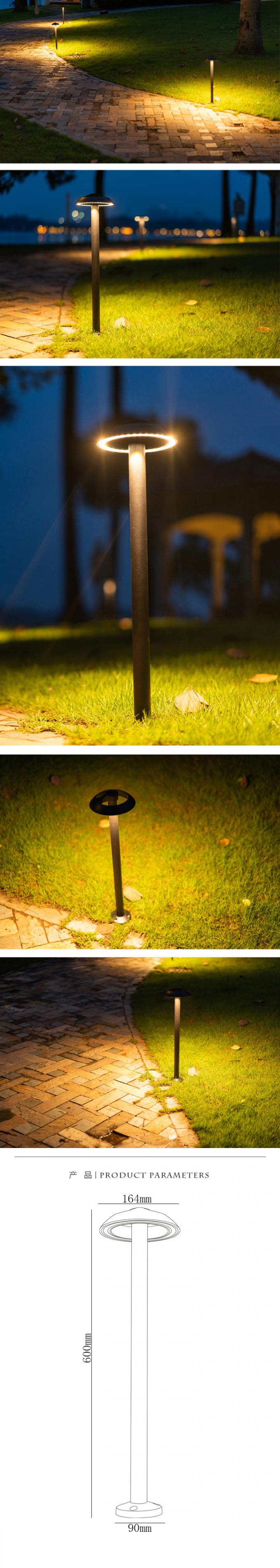 Het Gazonlamp van natuurlijke Witte/Grafiet met Cree-LEIDENE Spaander 164*600mm