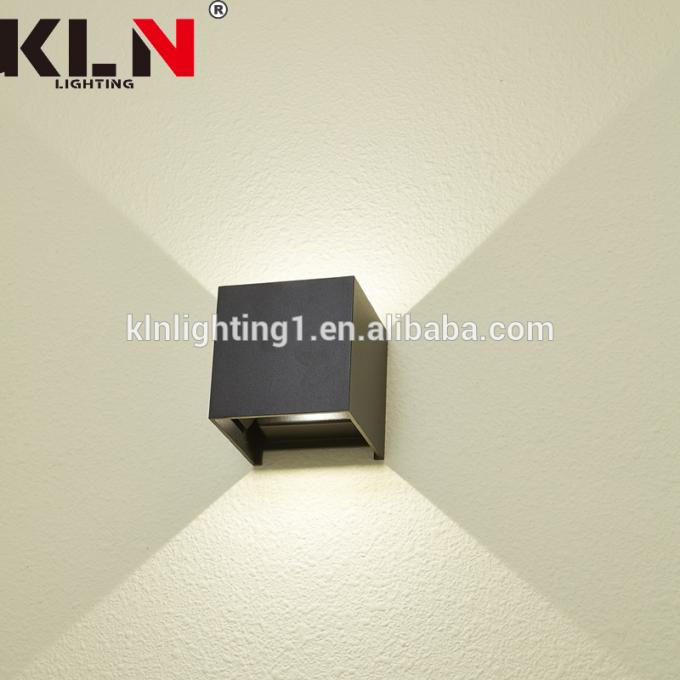 3W het aluminium schrobt Donkere Vierkante LEIDENE Moderne Muur Lichte Lamp