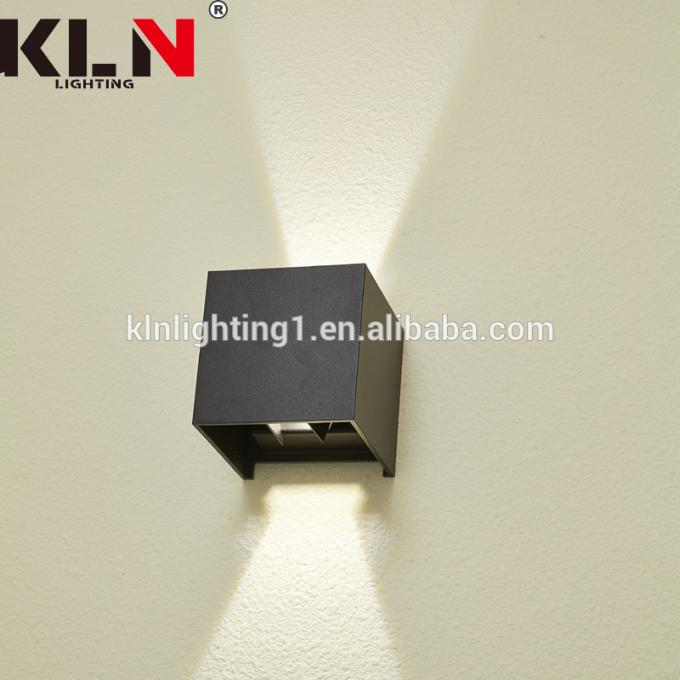3W het aluminium schrobt Donkere Vierkante LEIDENE Moderne Muur Lichte Lamp